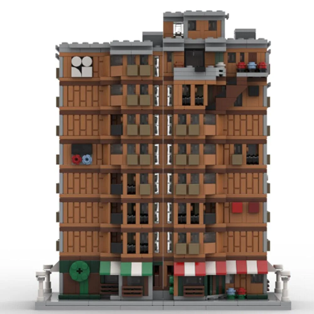 ZITIANYOUBUILD ZITIANYOUBUILD MOC-153217 Modular Apartment Building Blocks 1472 Parts — product photo