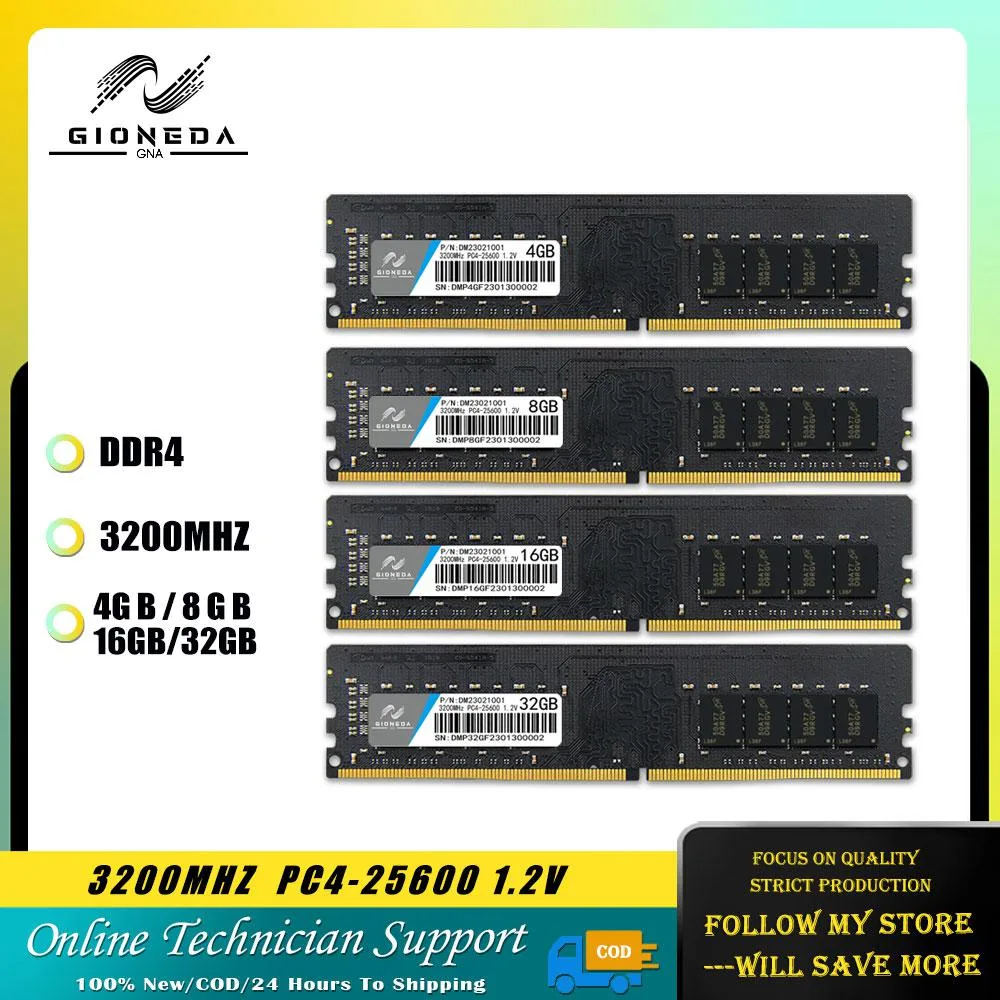 GIONEDA GIONEDA DDR4 16GB 3200MHz desktop RAM — product photo