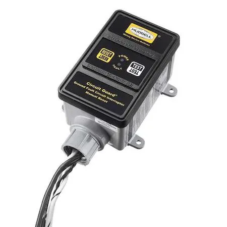 Hubbell Incorporated Hubbell Incorporated GFHW430 GFCI Hard Wired 3 PH 120/208V 30A Black video accessory — product photo