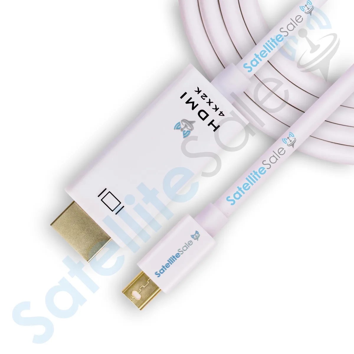 SatelliteSale SatelliteSale Mini DisplayPort to HDMI Cable White 3 ft 4K 30Hz 8.64Gbps — product photo