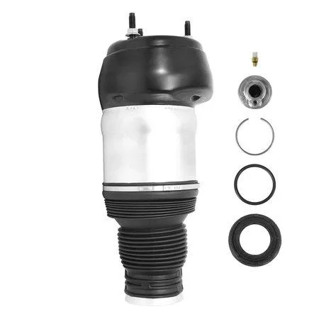 Unity 15-117002 front right air spring, black rubber bellows with metal end caps