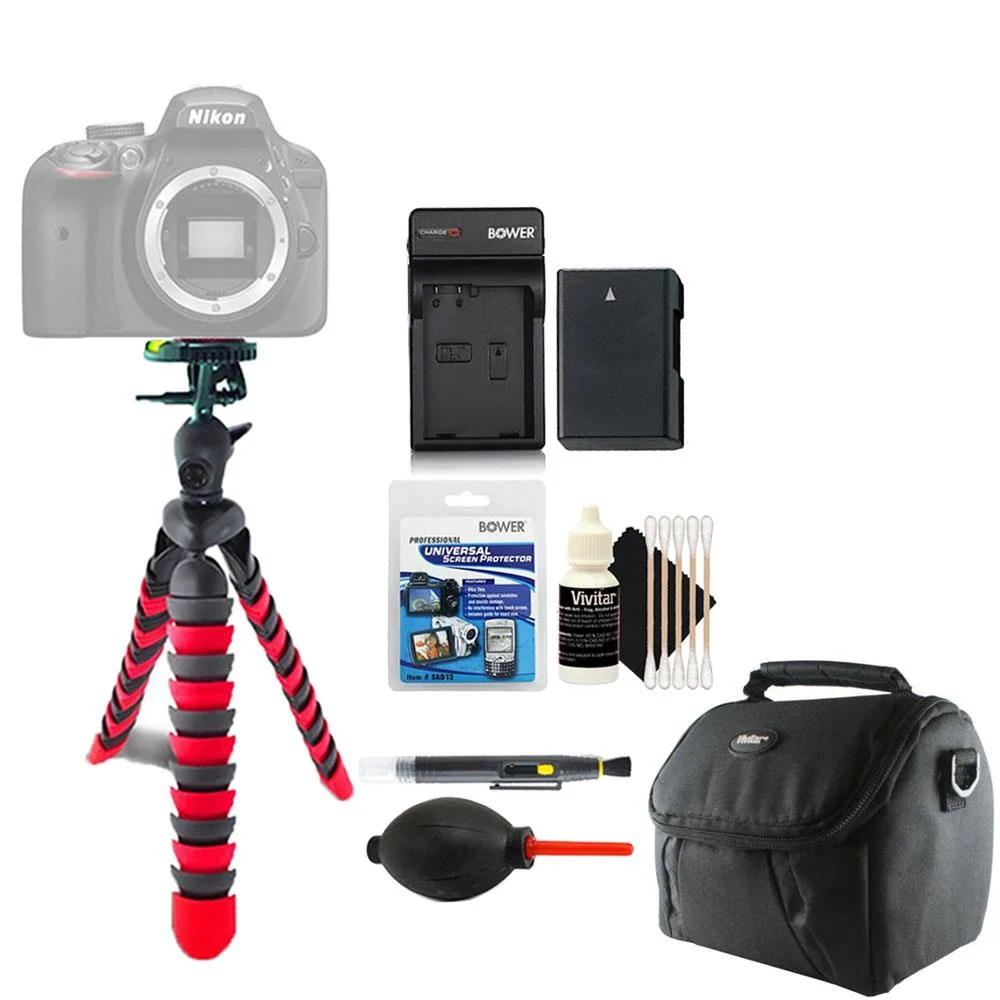 Vivitar Vivitar Flexible Tripod + EN-EL14 Battery + Screen Protector Kit — product photo