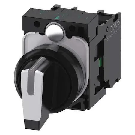 SIEMENS SIEMENS 22 mm Selector Switch 3 Position 1NO White — product photo