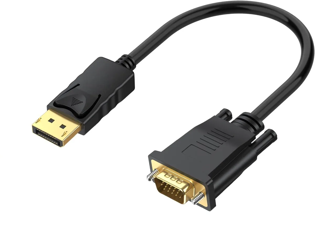 BUCIER BUCIER DisplayPort to VGA Cable 1.5FT Male-to-Male 1080P 60Hz — product photo