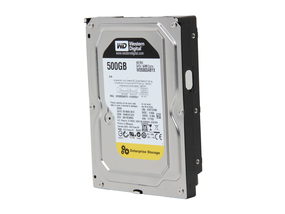 Western Digital Western Digital WD5003ABYX 500GB 7200 RPM 64MB SATA 3.5" internal hard drive — product photo