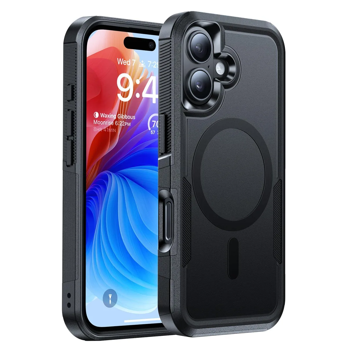 DEVISELOVE SHCX16black iPhone 16 case Black 5.8 in 2.85 in .32 in — product photo