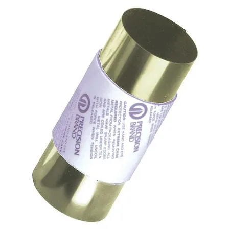 PRECISION PRECISION BRAND 17980 Brass Shim Stock 150mm x 2.5m 0.8mm Thick — product photo