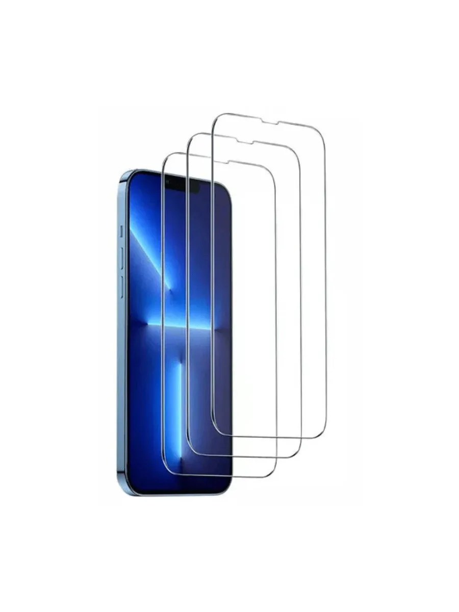 Qixxronics Qixxronics 3-Pack Tempered Glass Screen Protector iPhone 12 MINI 13 14 15 16 PLUS 11 PRO MAX — product photo