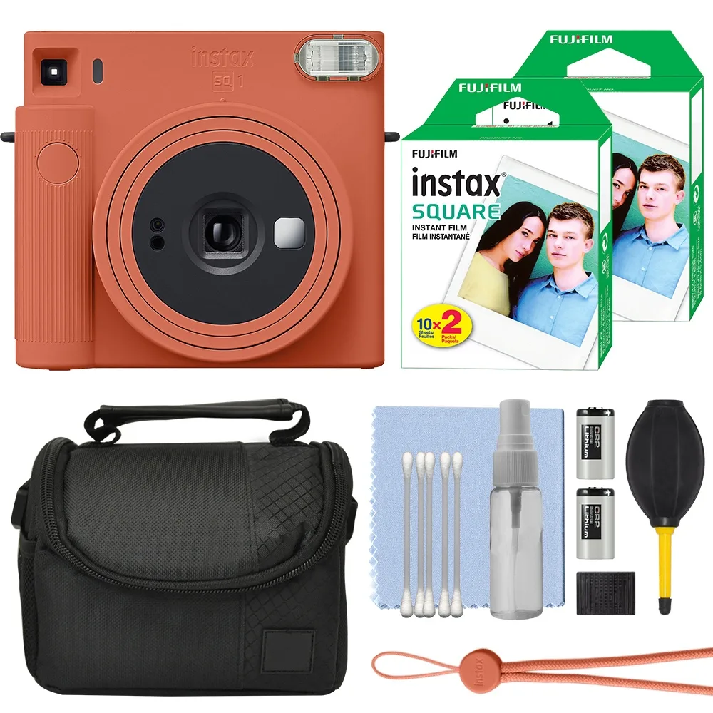 FUJIFILM FUJIFILM Instax Square SQ1 Terracotta Orange 40 Film Bundle — product photo