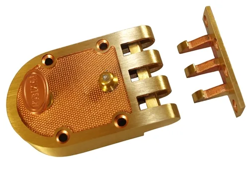 MAXTECH MAXTECH Jimmy Proof Automatic Deadlocking Slam Lock Single Cylinder Bronze US10 — product photo