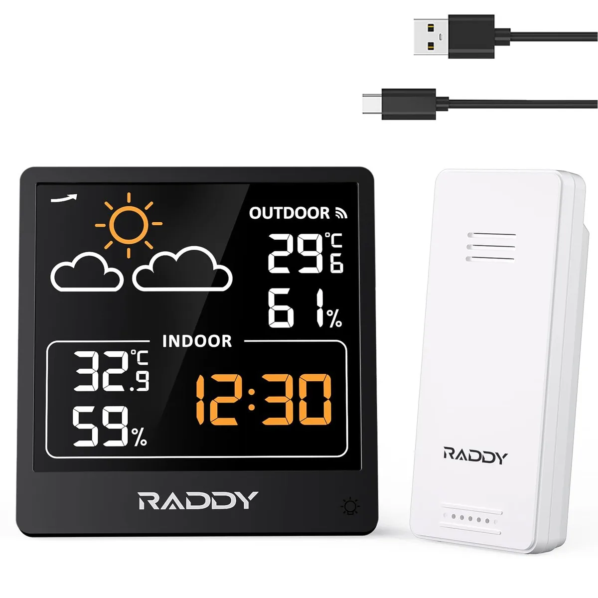 Raddy WF-50V Control Sensor 5.0 VA Display USB-C Black — product photo