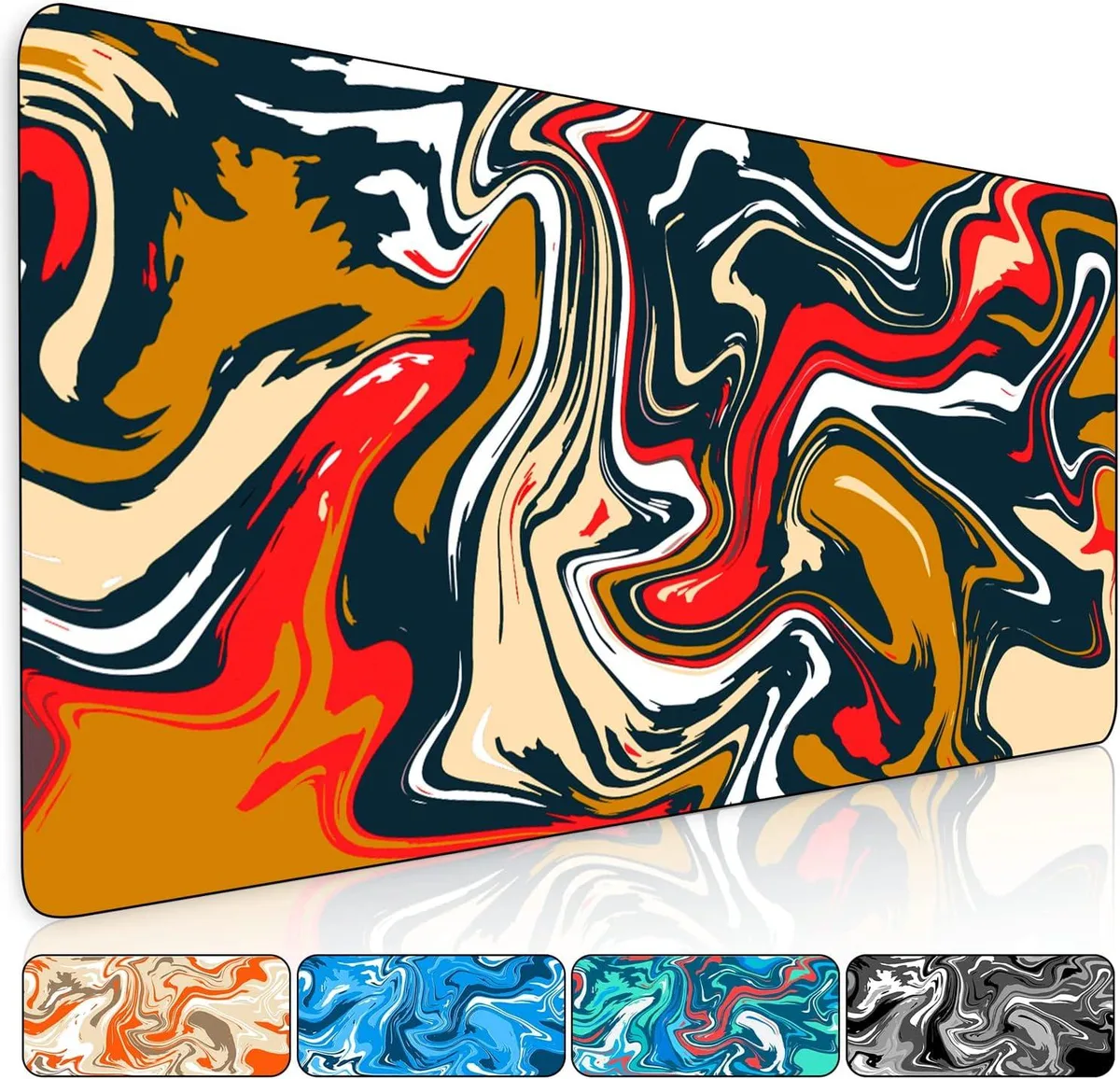 Corn Electronics Corn Electronics Marbled Design Fluid Pattern Mouse Pad 31.5 x 11.8 Brown — product photo