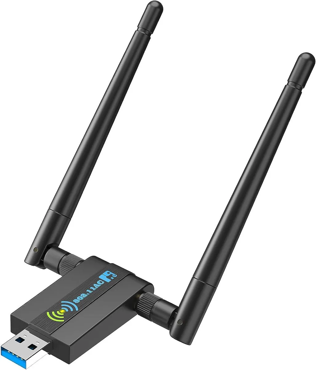 KEHIPI KEHIPI AC1300 USB 3.0 Wi-Fi Adapter Dual 5dBi Antennas — product photo