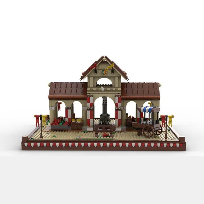 ZITIANYOUBUILD ZITIANYOUBUILD MOC-207789 Medieval Village Market Hall 2105PCS — product photo