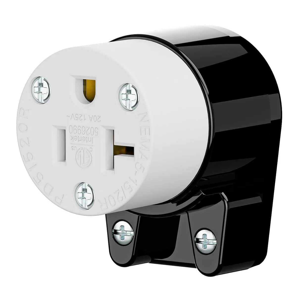 LORDWORLD LORDWORLD Right-Angled NEMA 5-15/5-20R 15A/20A 125V Female Connector — product photo