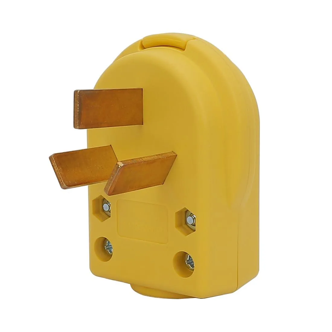 LORDWORLD LORDWORLD NEMA 10-50P 50A 125/250V Yellow Rewireable Plug — product photo