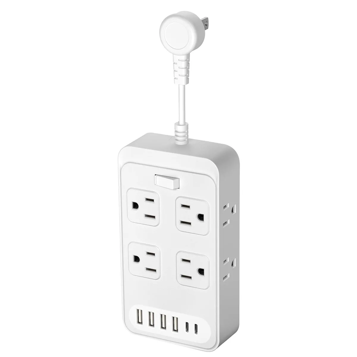  Lazdeck 14-in-1 Power Strip 8 AC 6 USB .3ft Cord — product photo