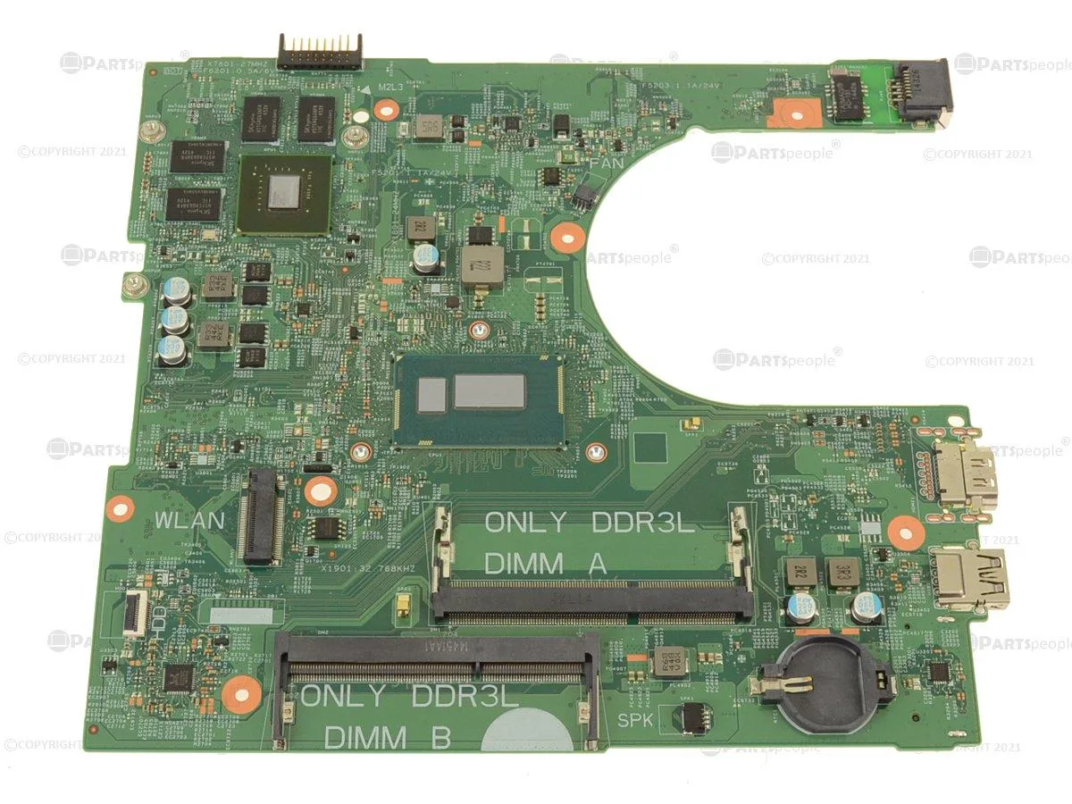 DELL DELL Inspiron 3458 Intel Motherboard K2WKN 1.7GHz Core i3-4005U Discrete Nvidia Graphics — product photo