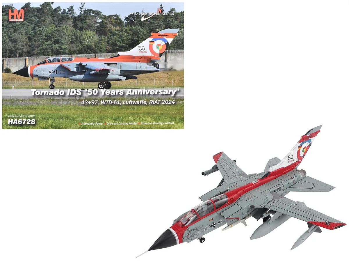 Hobby Master Hobby Master Panavia Tornado IDS 43+97 WTD-61 50 Years RIAT 2024 1/72 Diecast — product photo