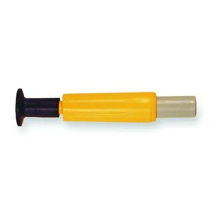 Small black rubber suction cup with vertical handle and release valve