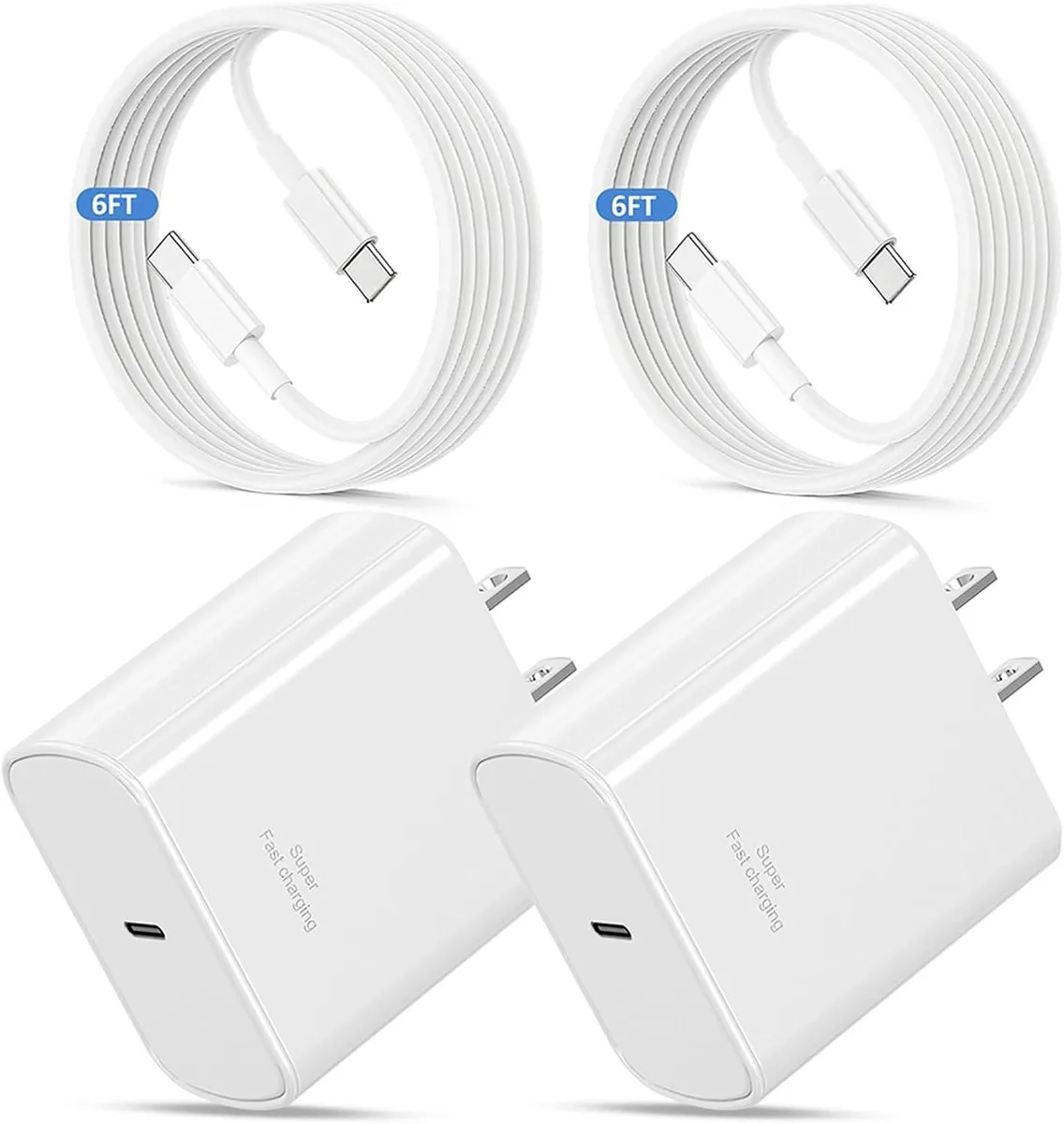 ONITOON ONITOON 45W USB-C Charger 2-Pack with 6.6ft Cable — product photo