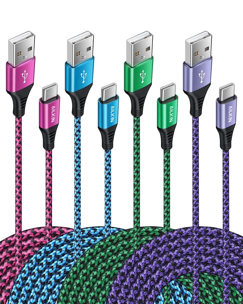 Kootion Kootion USB-C to USB-A Cable 3A 480Mbps 4-Pack 6ft — product photo