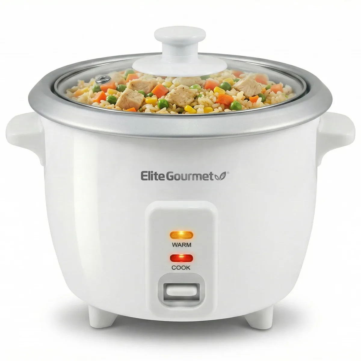  Elite Gourmet ERC-003X rice cooker 3 cups uncooked 300 W white — product photo