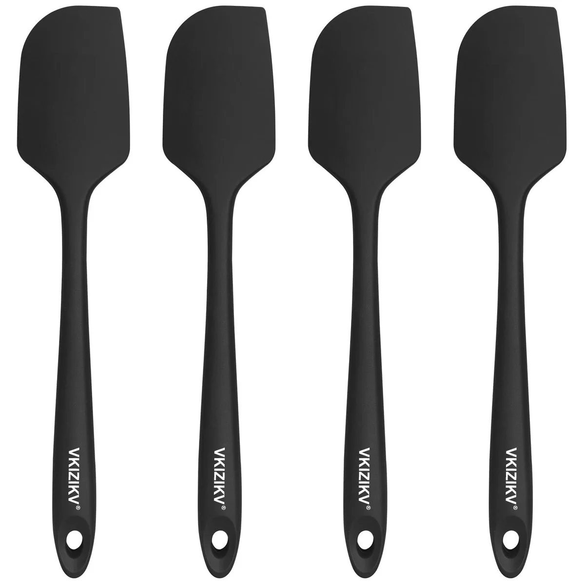  VKIZIKV V-251212 4-Piece Silicone Spatula Set 11.4 In 600°F Black — product photo