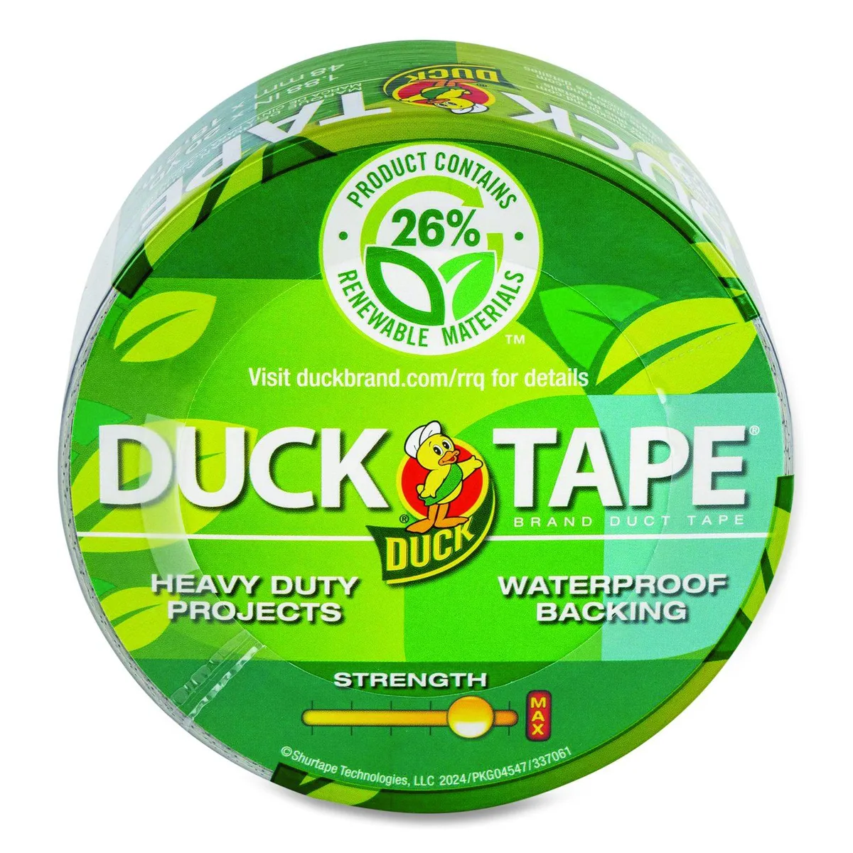 SHURTAPE TECHNOLOGIES, INC. SHURTAPE TECHNOLOGIES, INC. Renewable Material Duck Tape 1.88" x 20 yd Silver 243066 — product photo