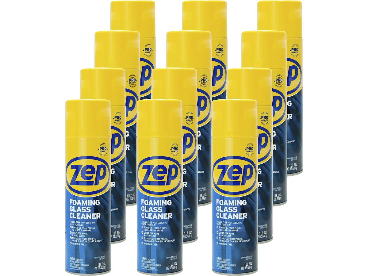 Zep Zep ZUFGC19CT Foaming Glass Cleaner 12 Carton — product photo