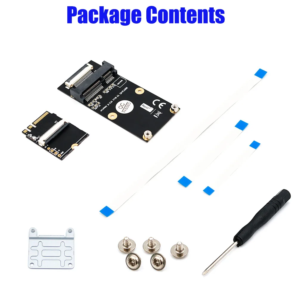Shenzhen Aimilai Technology Co.Ltd. Shenzhen Aimilai Technology Co.Ltd. M.2 Key A/E/A+E to Mini PCI-E Adapter with FFC Cable — product photo