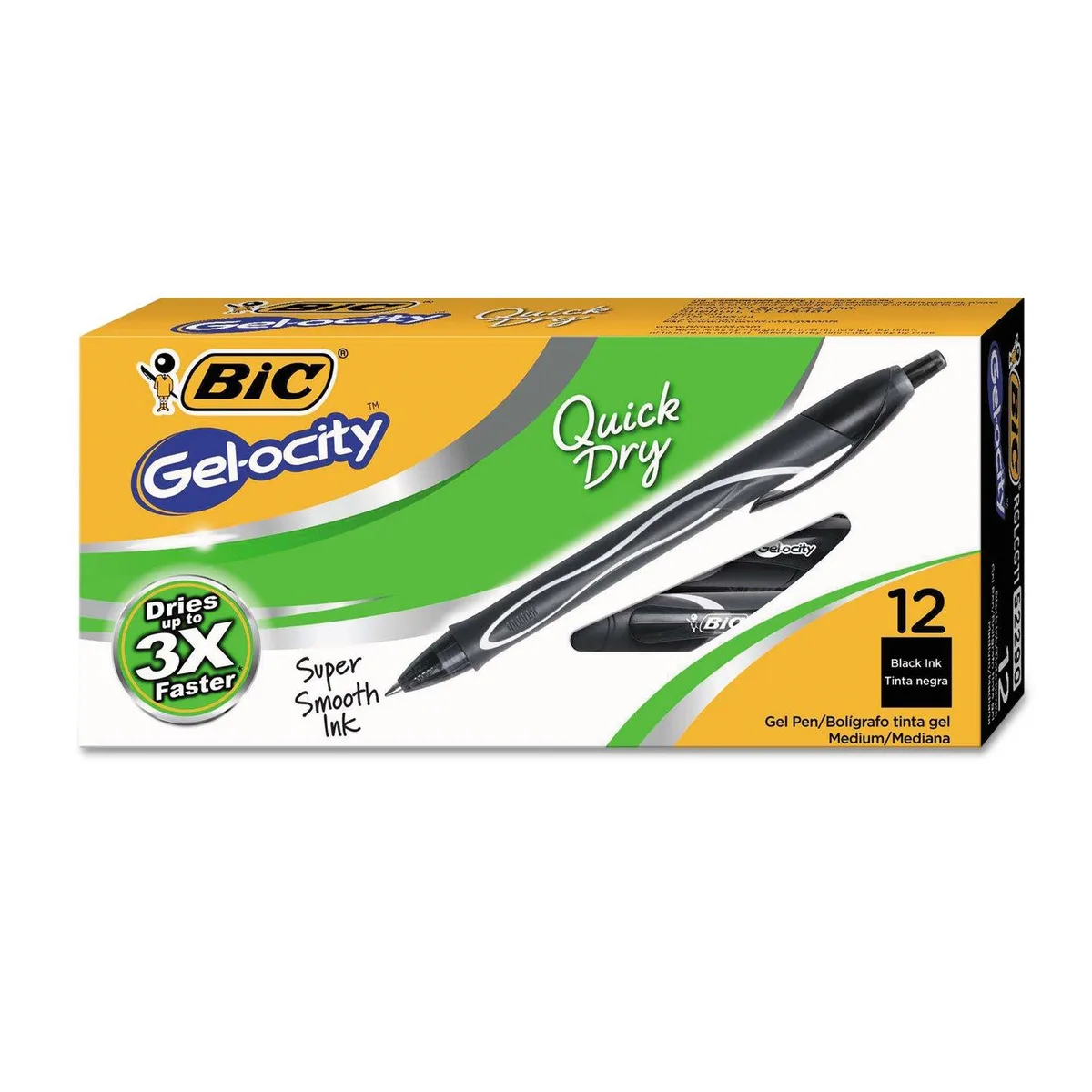  BIC BICRGLCG11BK Gel Pen Black Medium 0.7mm 1 Dozen — product photo