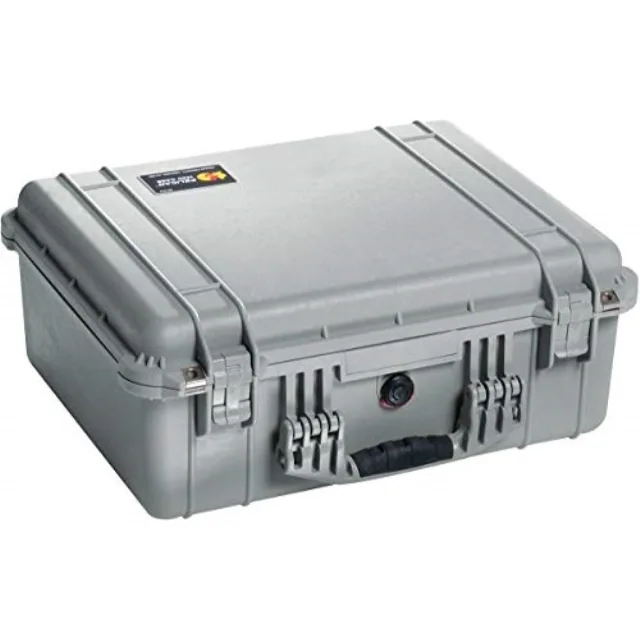 Pelican Products, Inc. Pelican 1550 camera case With Foam (Silver) handheld pcs accessory — product photo