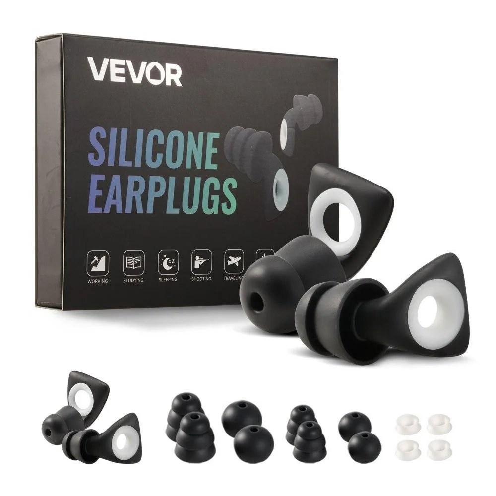 VEVOR VEVOR Ear Plugs EC-3010 NRR 25 dB 12 Tips M/L Silicone — product photo