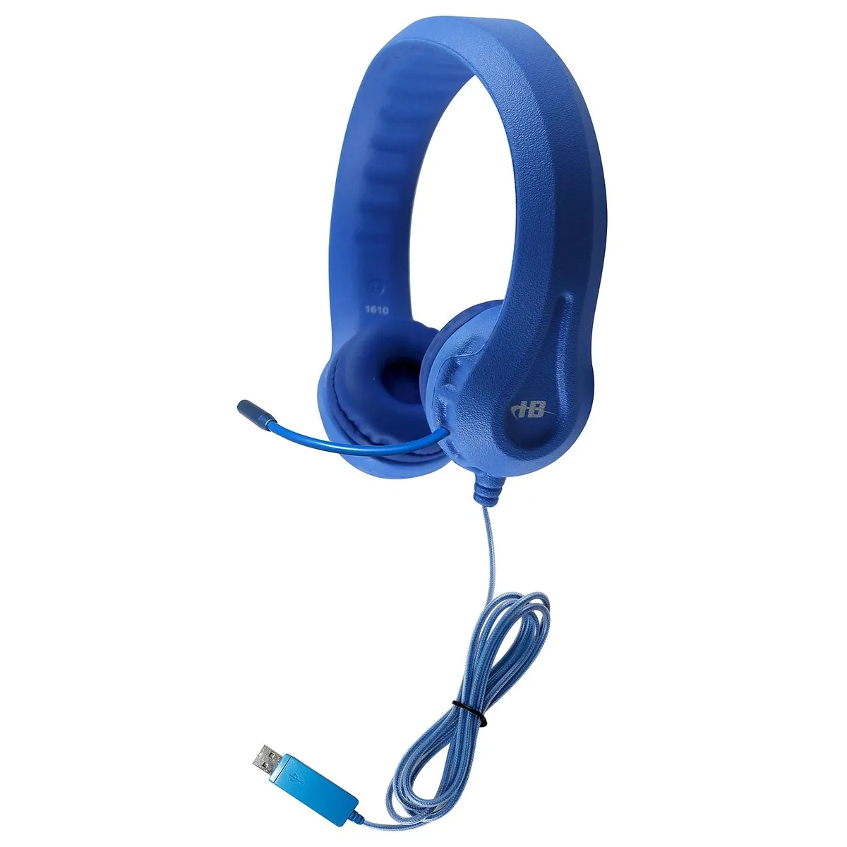 HamiltonBuhl HamiltonBuhl Kid's Flex-Phones TRRS Headset with Gooseneck Microphone Blue — product photo
