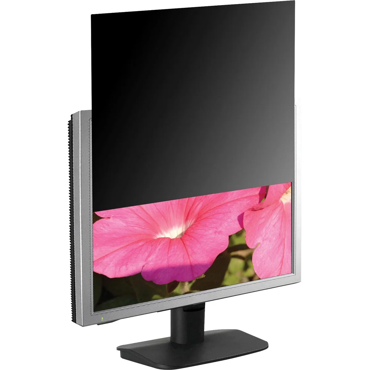 Black frameless privacy filter for 23 inch LCD monitor with anti-glare finish