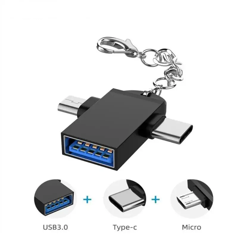 Defendwe Defendwe Type-C 2-in-1 OTG Adapter Micro USB to USB A 3.1 — product photo