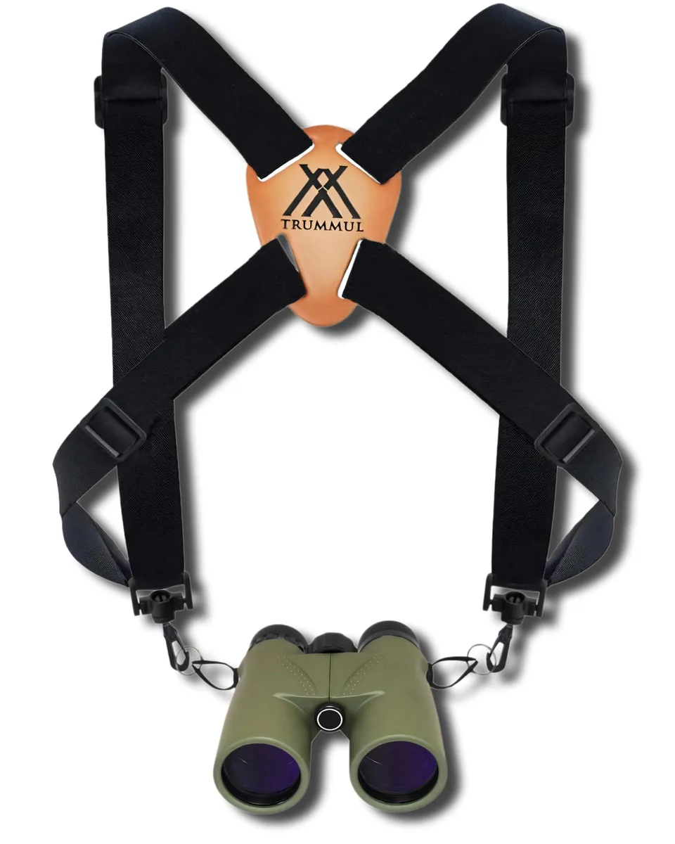  Trummul Binocular Chest Harness Strap with Quick-Release Buckles (Black) — product photo