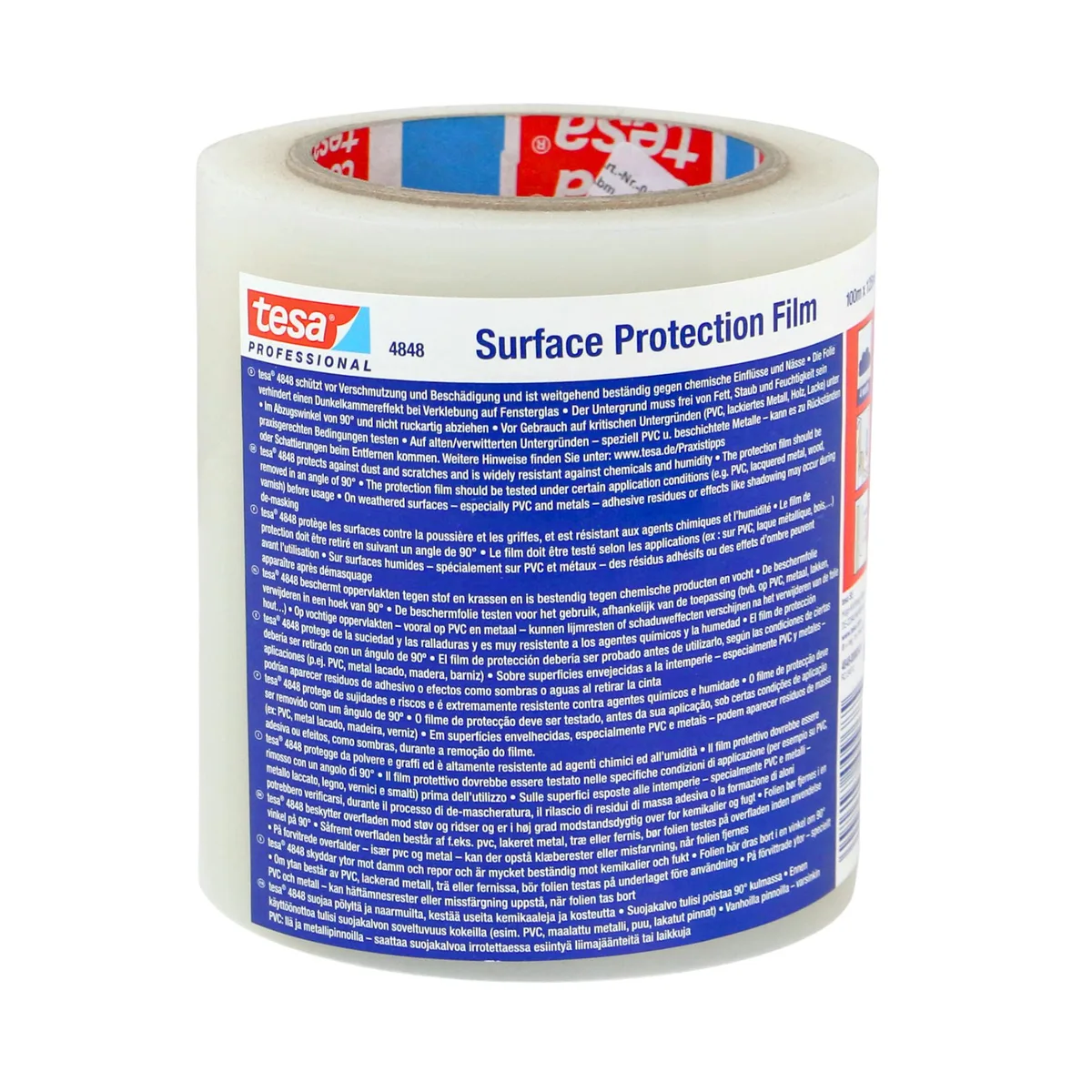Tesa Tesa 4848 PV1 Surface Protection Film Tape .92 in x 109 yds Translucent — product photo