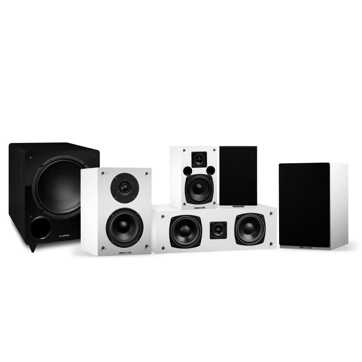 Fluance Fluance SX51WHC 5.1 Home Audio Speaker System White — product photo