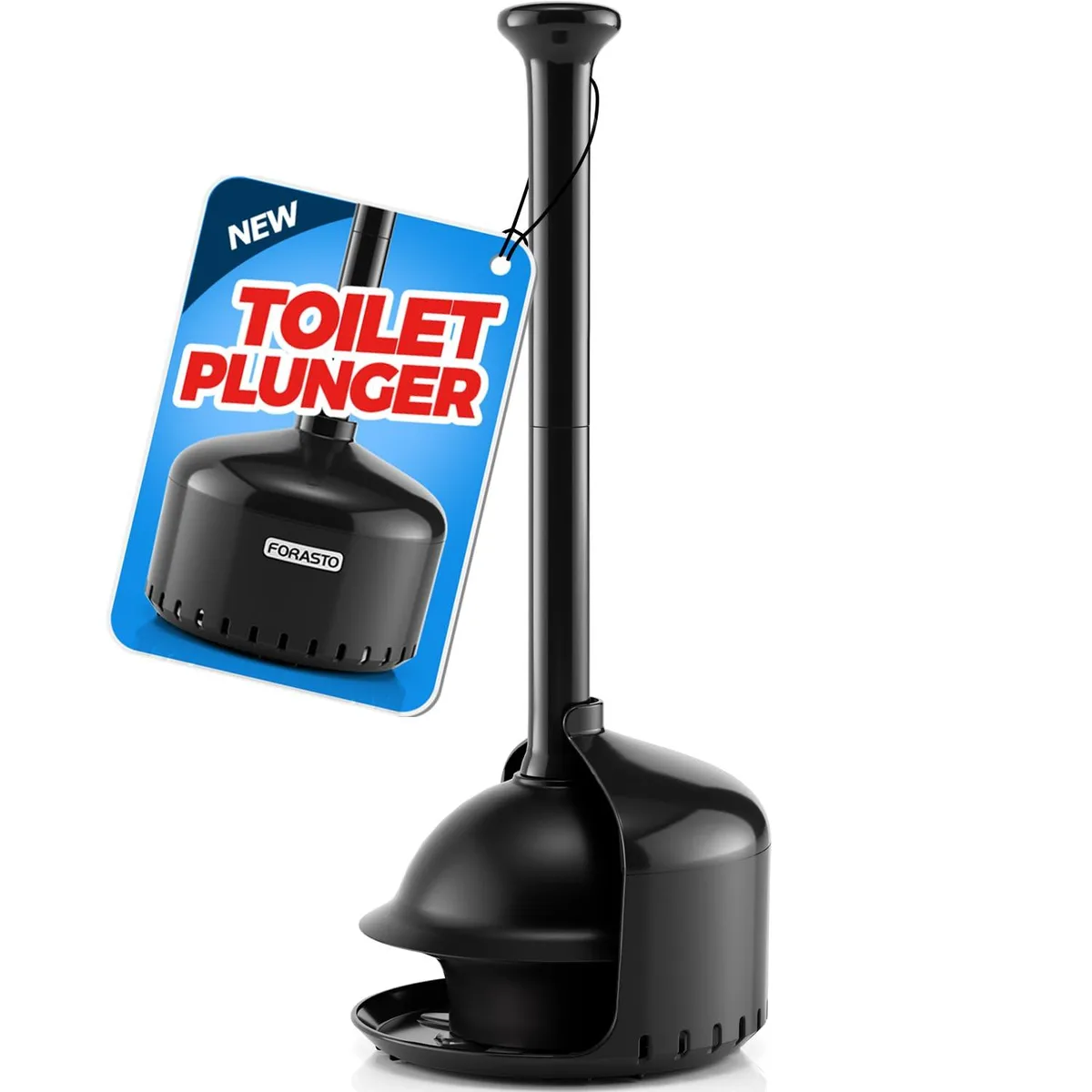 Toilet Plunger with Holder Heavy Duty Double Layer Adjustable — product photo