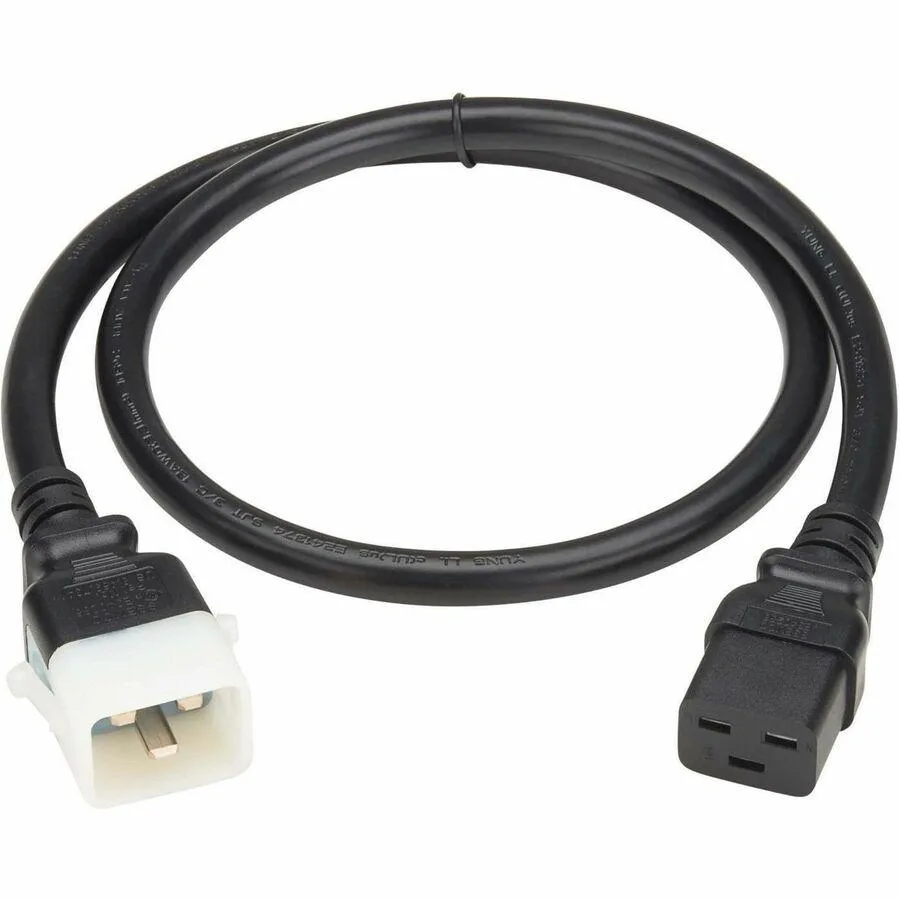 Eaton Eaton PDU Power Cord C19 to P-Lock C20 12 AWG 20A 250V 1.2 m Black computer power cord — product photo
