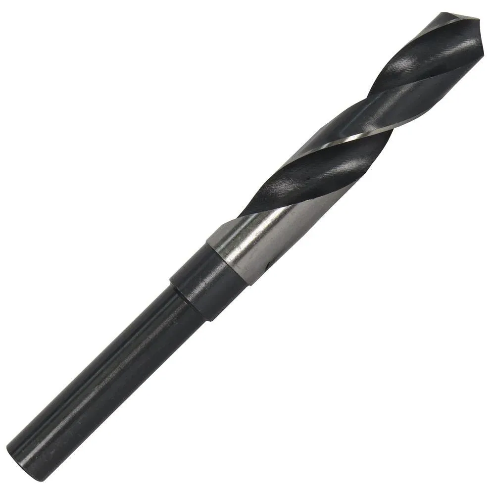 Drill America Drill America 1-1/4 in. High Speed Steel Black and Bright Reduced Shank Twist Drill Bit with 1/2 in. Shank — product photo