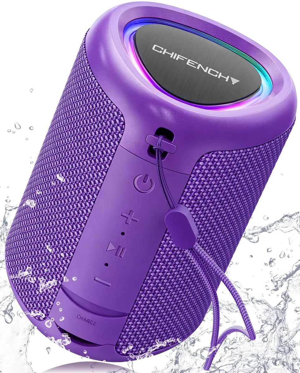  CHIFENCHY PulseSound Purple Portable Speaker 15W 20W Peak — product photo
