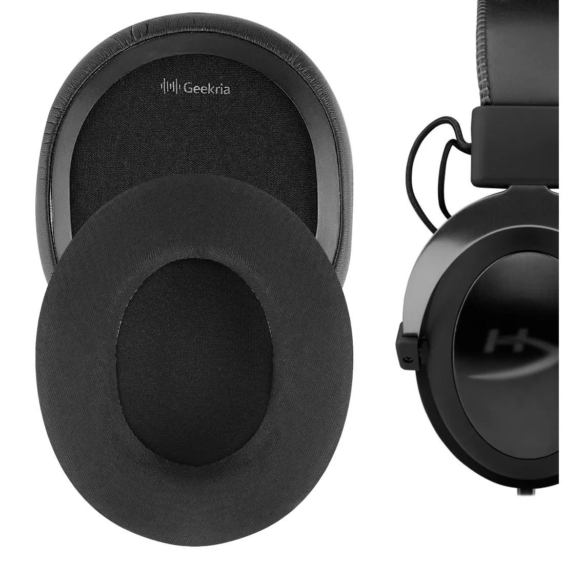 Geekria Geekria Sport Cooling Gel Ear Pads for HyperX Cloud Flight Series (Black) — product photo