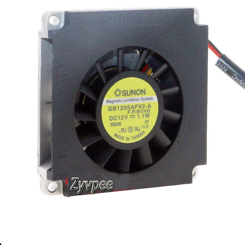 Zyvpee Zyvpee GB1205AFV2-A 50x10mm 12V 1.1W 3-wire magnetic blower — product photo