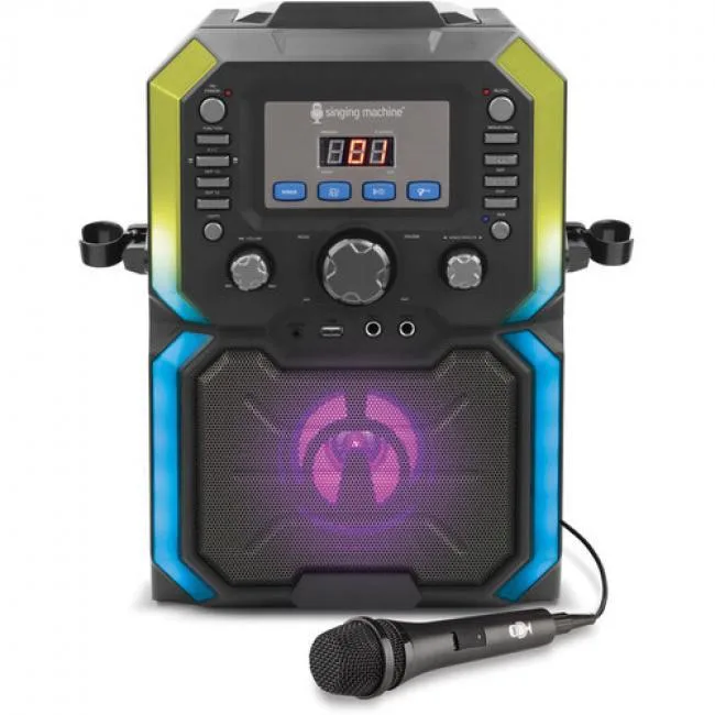 The Singing Machine Co., Inc. The Singing Machine Co., Inc. SML271BK karaoke system with 40 LED lights — product photo
