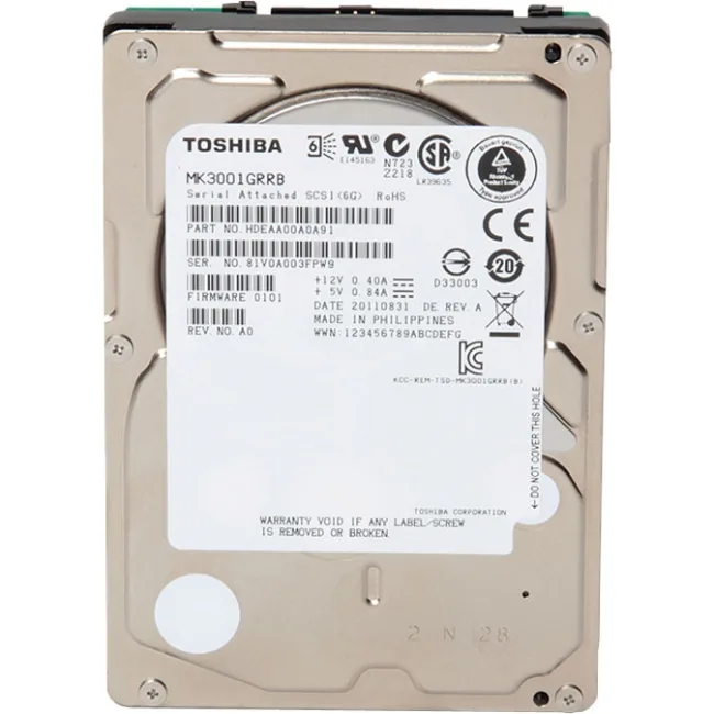 Toshiba Toshiba MK1401GRRB 147GB 15000 RPM 32MB SAS 6.0Gb/s 2.5" laptop hard drive — product photo
