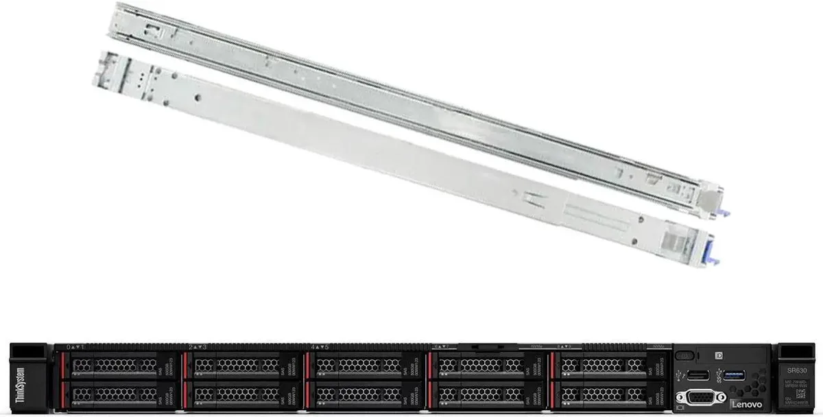 Lenovo Lenovo ThinkSystem SR630 1U Rack Server 2x Xeon Silver 4110 128GB DDR4 8TB SSD RAID — product photo