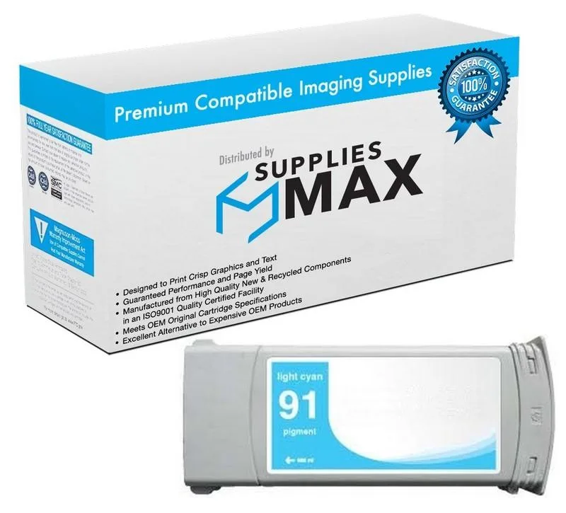 SuppliesMax SuppliesMax Light Cyan Ink Cartridge HP C9470A 775 ML — product photo